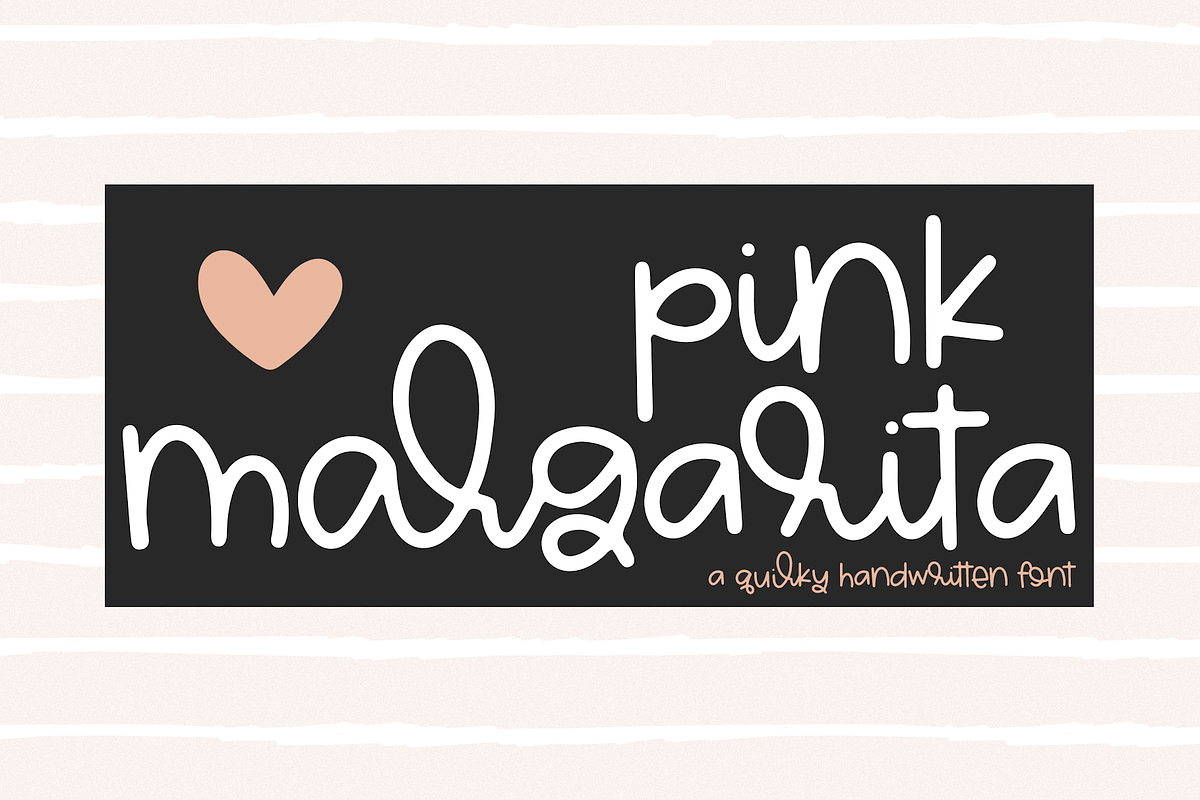 Pink Margarita - Handwritten Font in Script Fonts - product preview 8