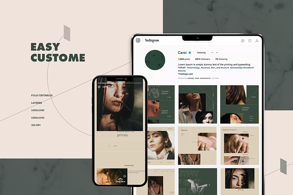 Instagram Template in Instagram Templates - product preview 1