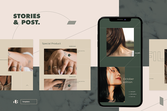 Instagram Template in Instagram Templates - product preview 3