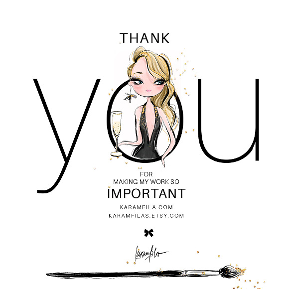Paris Fashion Clipart in Illustrations - product preview 13