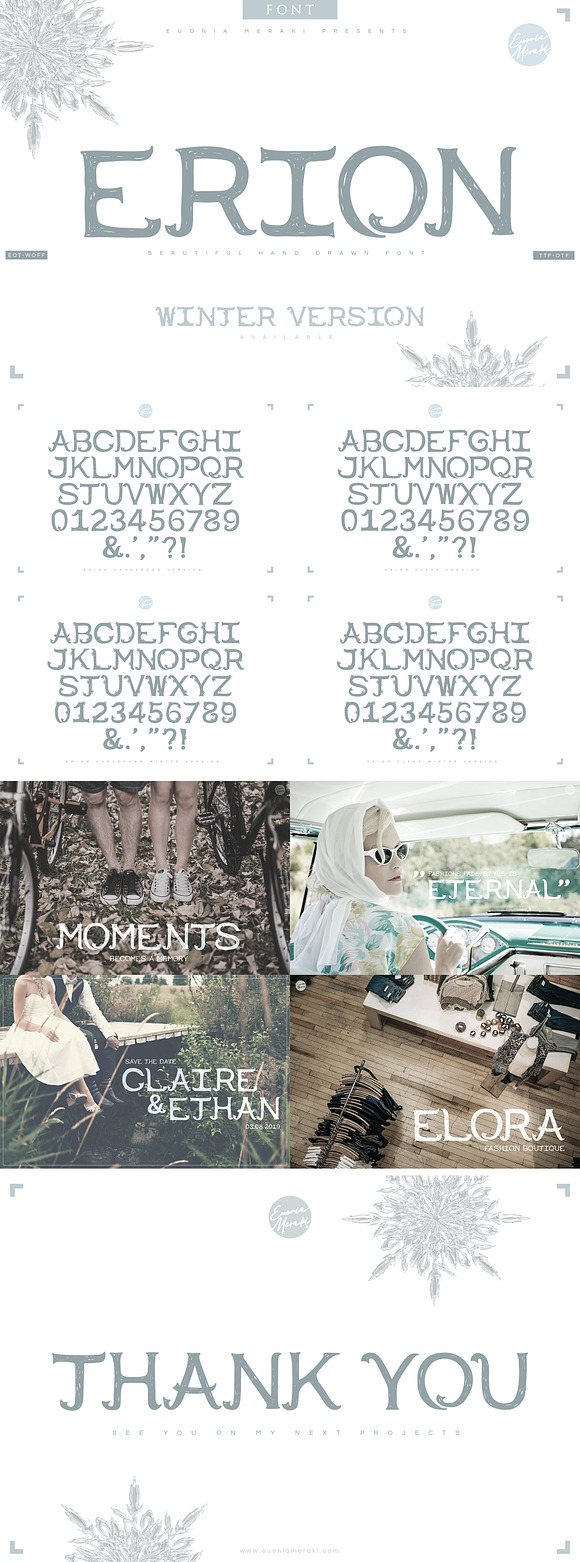 4in1 ERION FONT - Winter Version in Serif Fonts - product preview 13