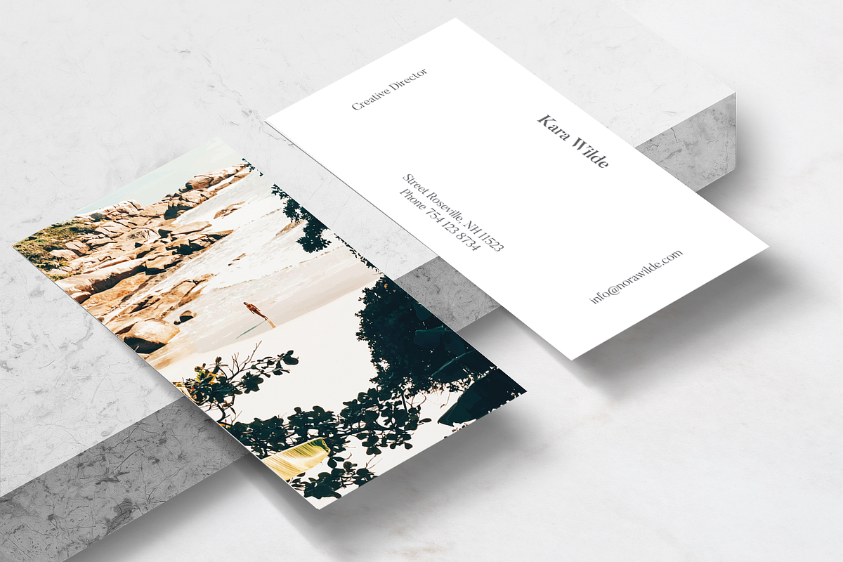 Solo Traveler II Art & Stationary in Business Card Templates - product preview 8