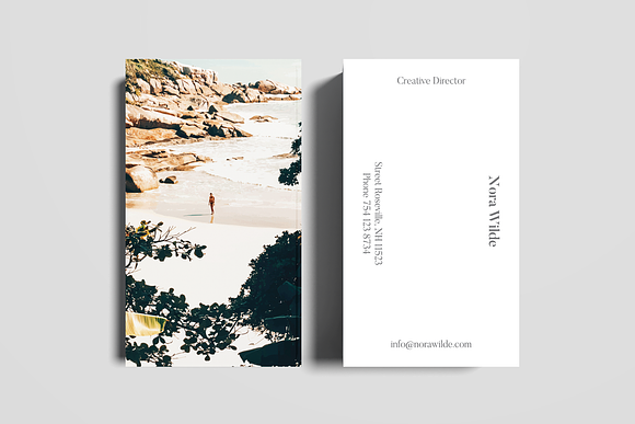 Solo Traveler II Art & Stationary in Business Card Templates - product preview 1