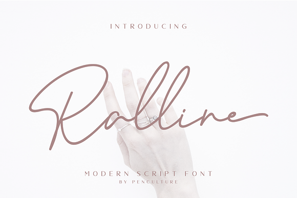 Ralline - Modern Script Font in Script Fonts - product preview 9