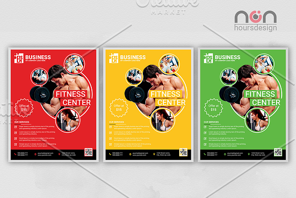 Creative Fitness Business Flyer in Flyer Templates - product preview 1