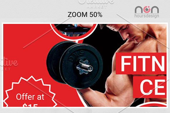 Creative Fitness Business Flyer in Flyer Templates - product preview 3