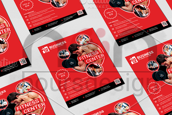 Creative Fitness Business Flyer in Flyer Templates - product preview 4