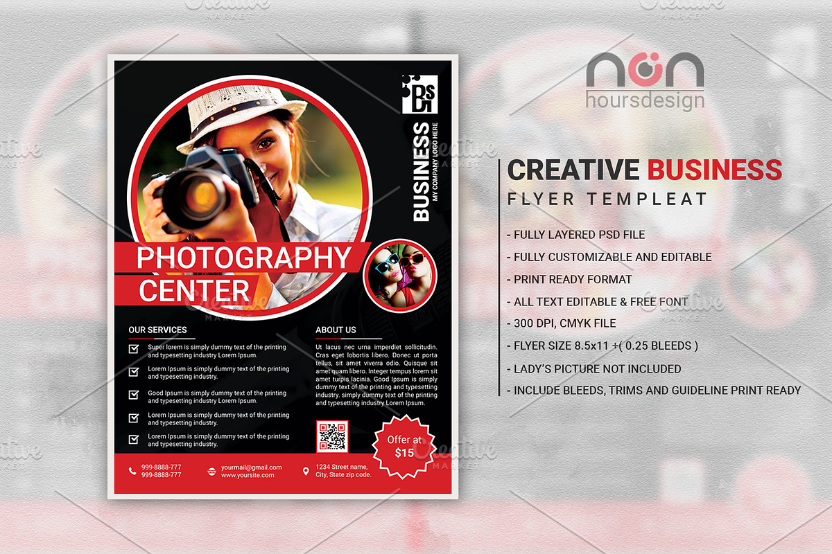Creative Photography Business Flyer in Flyer Templates - product preview 8