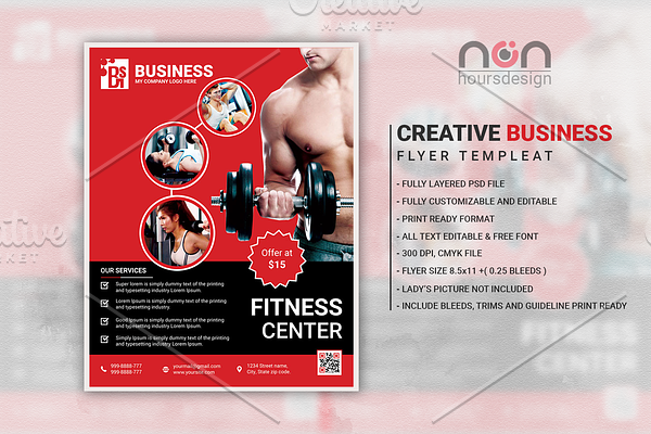 Creative Fitness Business Flyer