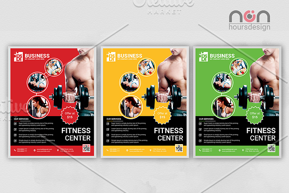 Creative Fitness Business Flyer in Flyer Templates - product preview 1