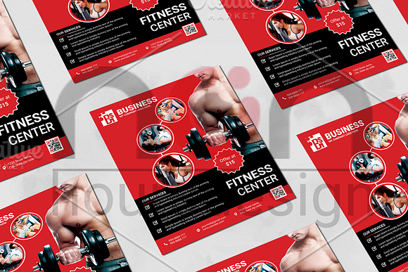 Creative Fitness Business Flyer in Flyer Templates - product preview 4