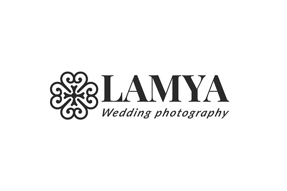 Lamya Wedding Photography Logo in Logo Templates - product preview 1