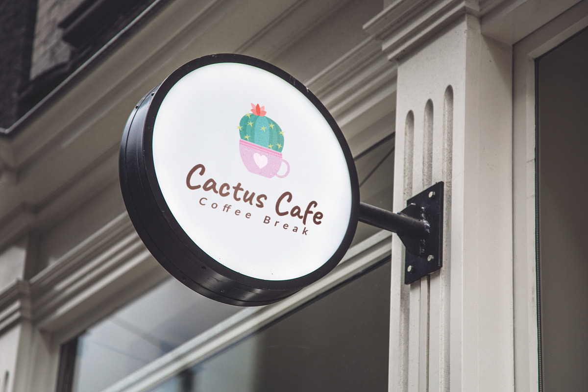 Cactus Cafe Logo in Logo Templates - product preview 8
