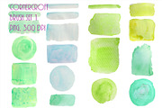 Watercolor Background Green