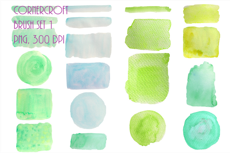 Watercolor Background Green in Textures - product preview 8