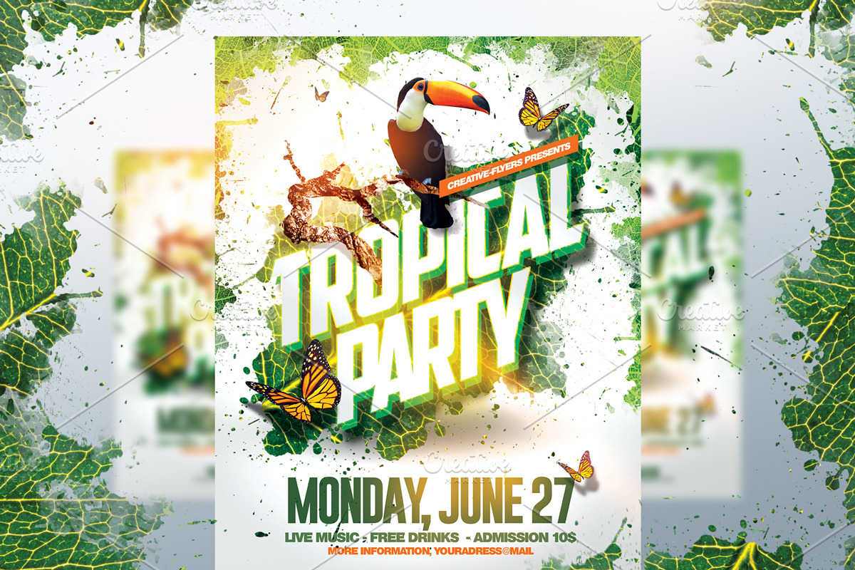 Tropical Flyer Template in Flyer Templates - product preview 8