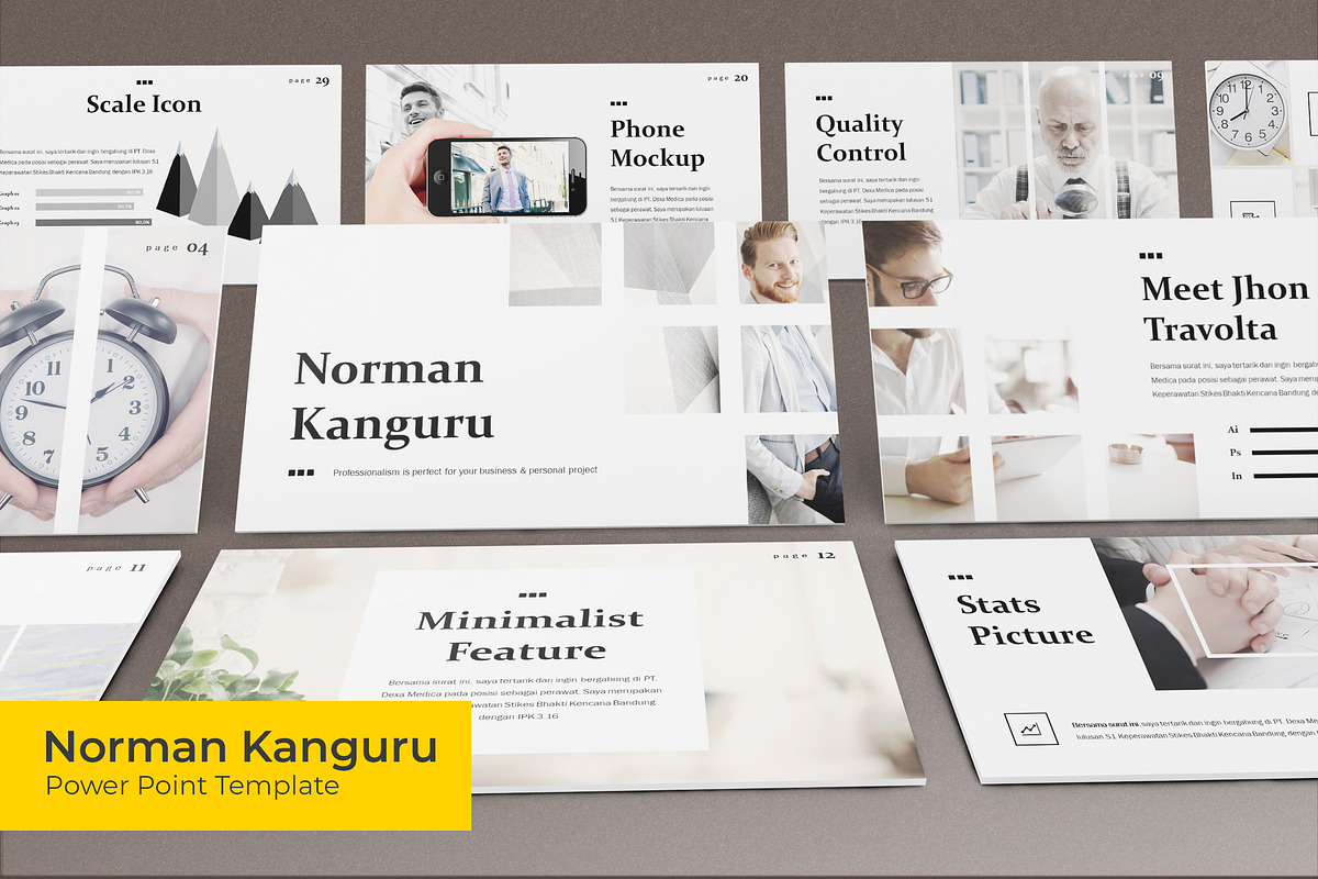 Norman Kanguru - Powerpoint Template in PowerPoint Templates - product preview 8