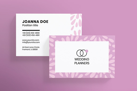 Wedding Planner Business Card in Business Card Templates - product preview 1