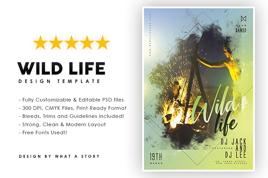 WILD LIFE in Flyer Templates - product preview 8
