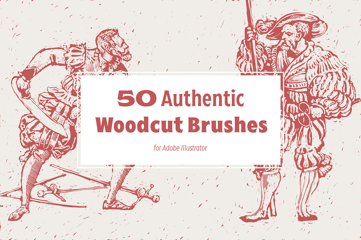 50 Authentic Woodcut Brushes in Photoshop Brushes - product preview 8