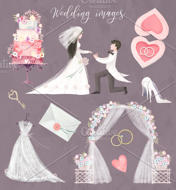 Wedding Collection in Illustrations - product preview 2