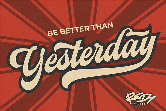 Streetball | Vintage Font in Script Fonts - product preview 4