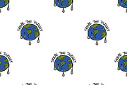 Save The Planet Concept Drawing Patt