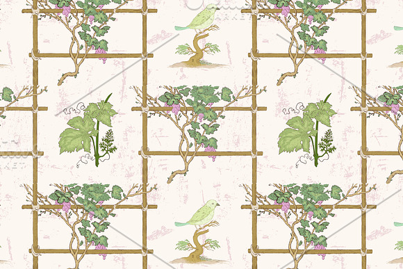 10 Grapevine seamless patterns in Patterns - product preview 5