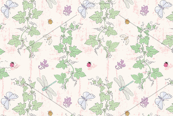 10 Grapevine seamless patterns in Patterns - product preview 6