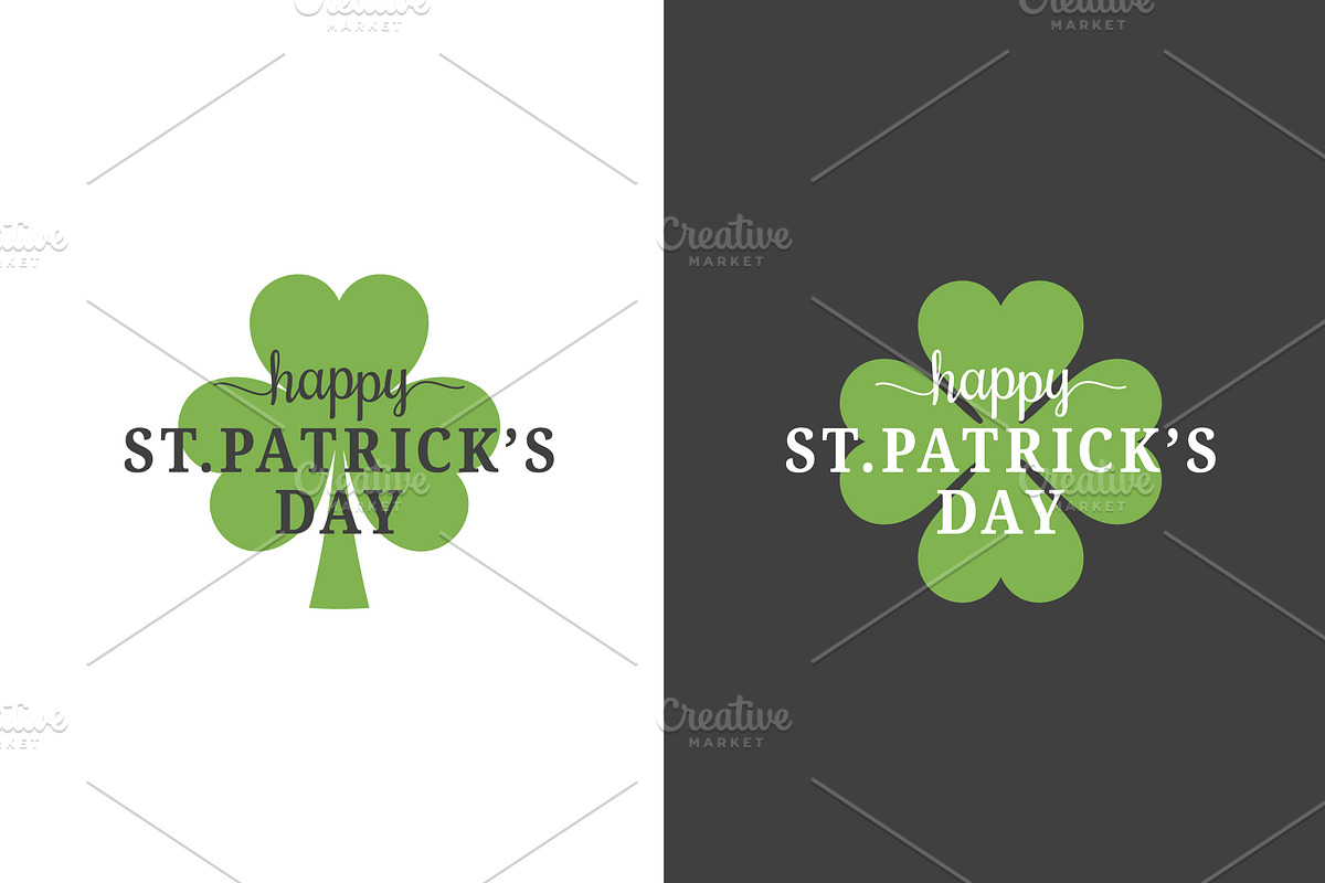 Patrick day logo set. in Illustrations - product preview 8