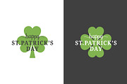 Patrick day logo set.