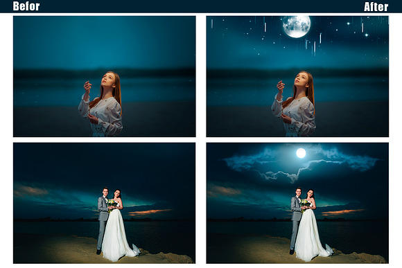 55 Starry Night moon Sky Overlays in Add-Ons - product preview 1