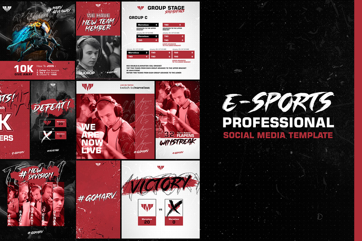 E - Sports Social Media Template in Social Media Templates - product preview 8