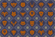 Animals - knitted seamless pattern