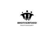 brother food people group human fork