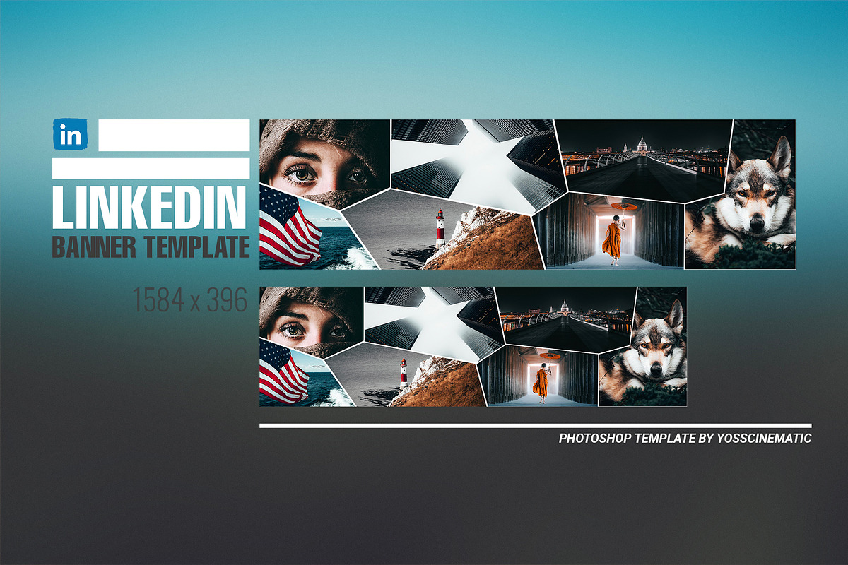 LinkedIn Banner - LinkedIn Header in YouTube Templates - product preview 8