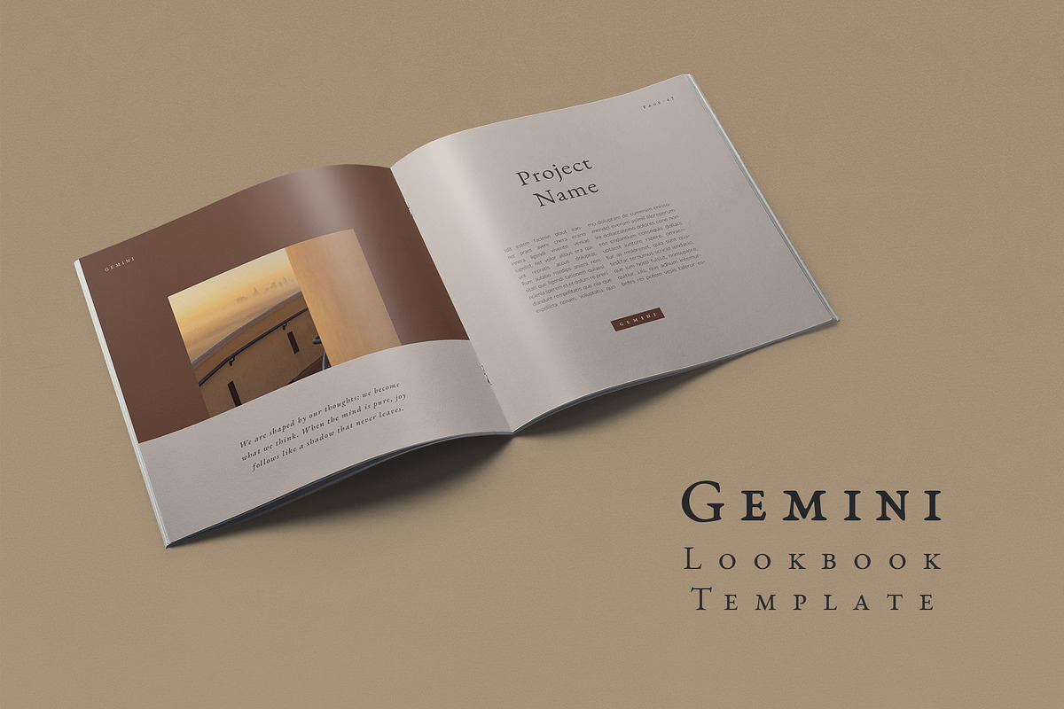 Gemini Lookbook Template in Brochure Templates - product preview 8