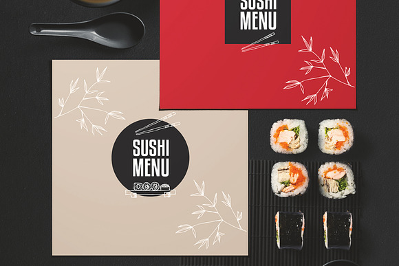 FREE! Trifold + Asian Food Menu in Brochure Templates - product preview 3