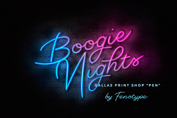 Dallas Print Shop Font Bundle in Display Fonts - product preview 1