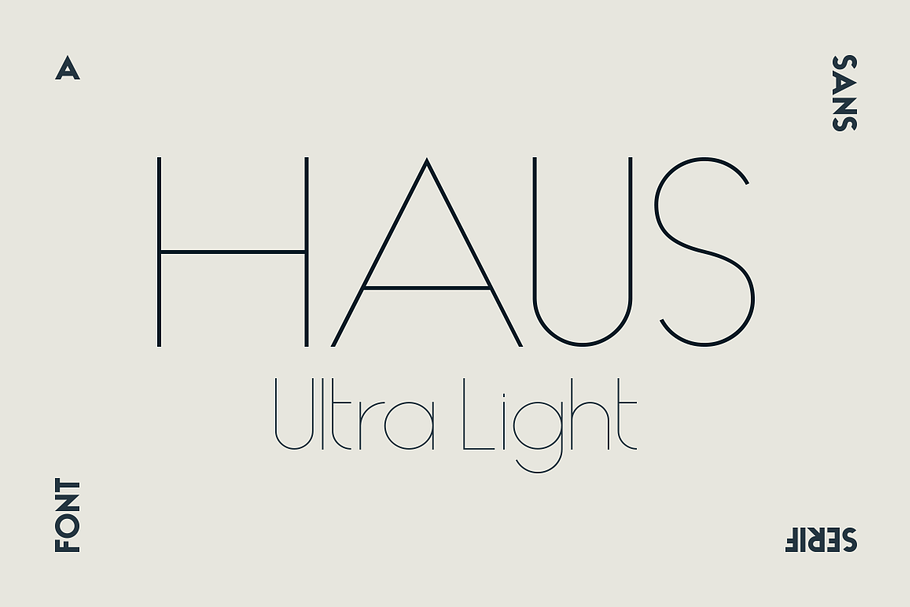 HAUS Sans Ultra Light in Sans-Serif Fonts - product preview 8