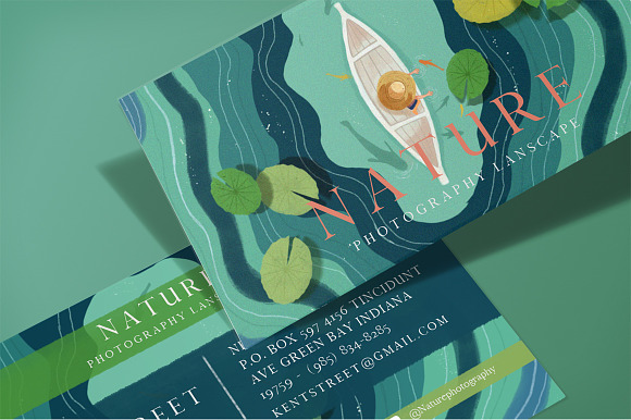 NATURE BUSINESS CARDS in Business Card Templates - product preview 1
