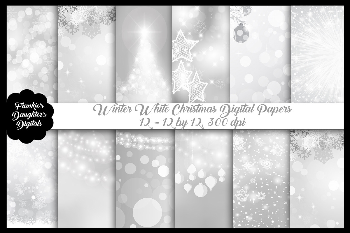 Winter White Christmas Papers in Textures - product preview 8