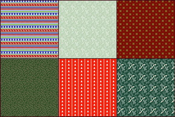 Christmas Pattern Digital Papers in Patterns - product preview 1