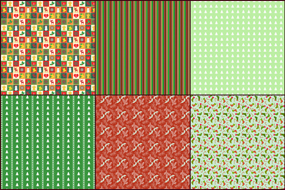 Christmas Pattern Digital Papers in Patterns - product preview 2