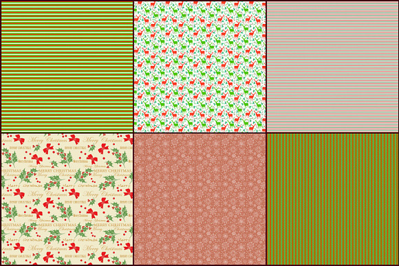 Christmas Pattern Digital Papers in Patterns - product preview 3