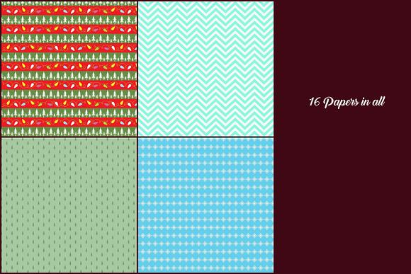 Christmas Pattern Digital Papers in Patterns - product preview 4
