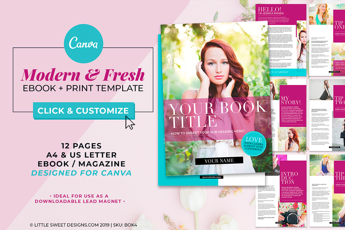Magazine / eBook Template in Canva in Magazine Templates - product preview 8