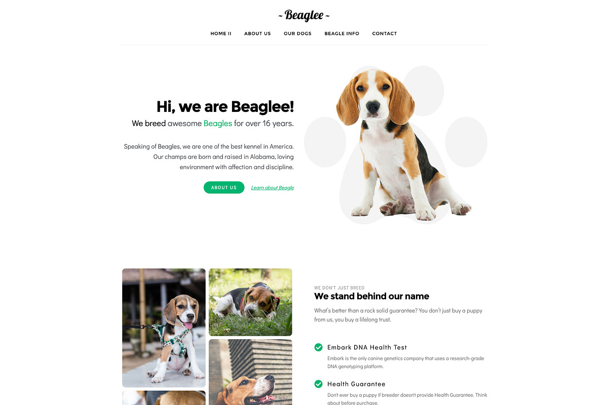 Kariboo Kennel -WP Dog Breeder in WordPress Business Themes - product preview 8