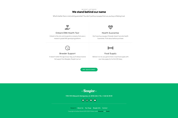 Kariboo Kennel -WP Dog Breeder in WordPress Business Themes - product preview 3