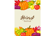 Harvest festival background with